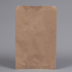Flat Merchandise Bags. Natural Kraf
